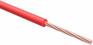 провод автомобильный ПГВА 1 х 1 кв.мм CCA красный - внешний вид