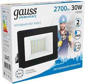 led светильник Gauss 613100330 Elementary - упаковка
