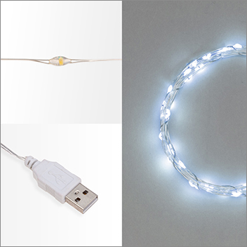 led гирлянда нить 5м Neon-Night 315-965 "Роса" - питание через- USB порт