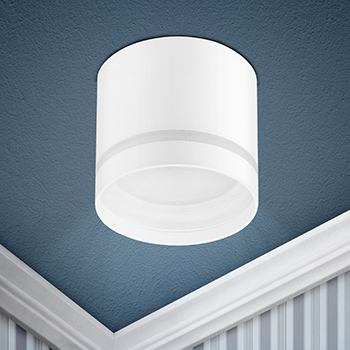 cветильник накладной OL9 GX53 WH/WH "Эра" - пример установки