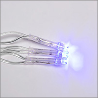 led гирлянда Uniel ULD-B3007-200/TTK Blue-White IP44 - прозрачный провод ПВХ