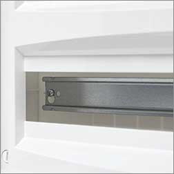 корпус навесной EKF PROxima ux-4x18-n Unix - DIN-рейки в комплекте