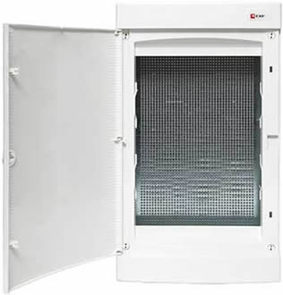 корпус слаботочный навесной EKF PROxima ux-3m-nw Unix - вид с открытой дверью