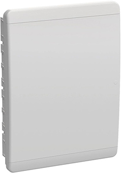 корпус пластиковый встраиваемый Tekfor ЩРВ-П-54 IP41 IEK с белой дверью - внешний вид