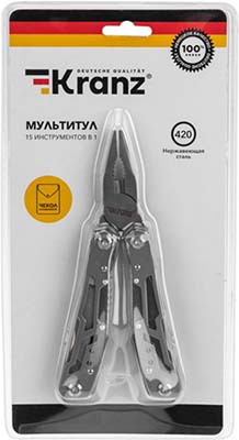 мультитул 15 в 1 Kranz KR-12-4942-2 - упаковка