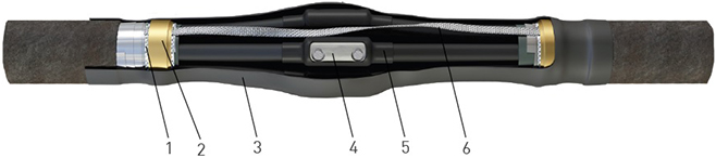 муфты кабельные соединительные 3, 4, 5 ПСТ-1 ЗЭТАРУС - конструкция