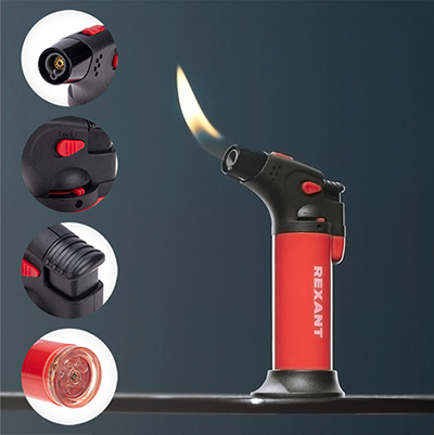 горелка газовая турбо заправляемая GT-11 Rexant 12-0011-2 - конструкция