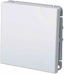 выключатель 1-клавишный кнопочный ArtGallery скрытой установки от Systeme Electric - механизм с суппортом и лицевой панелью
