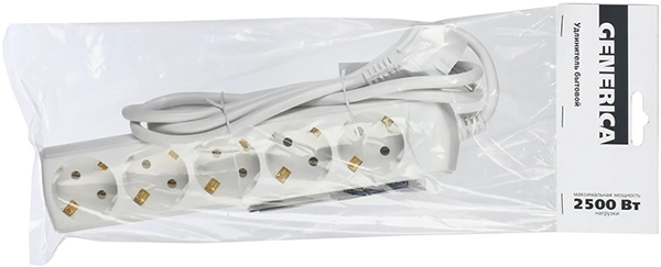 удлинитель Generica У05 с з/к - упаковка