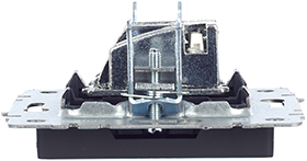 розетка ТВ оконечная IEK РТВ11-0-БрГ Brite - вид сбоку