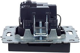 розетка 1-местная IEK РС14-1-0-БрГ Brite - вид сбоку