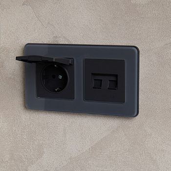 электроустановочные изделия IEK Brite - пример установки