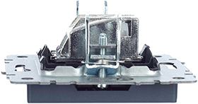 розетка ТВ оконечная IEK РТВ11-0-БрМ Brite - вид сбоку