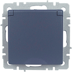 розетка 1-местная IEK РСбш10-3-БрМ Brite - внешний вид