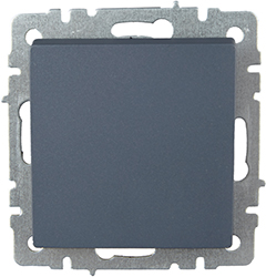 выключатель 1-клавишный проходной IEK ВС10-1-6-БрМ Brite - внешний вид