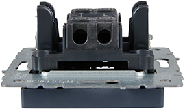 выключатель 1-клавишный IEK ВС10-1-0-БрМ Brite - вид сбоку