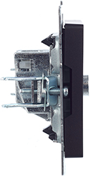 розетка ТВ оконечная IEK РТВ11-0-БрЧ Brite - вид сбоку