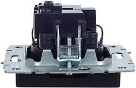 розетка 1-местная IEK РС14-1-0-БрЧ Brite - вид сбоку