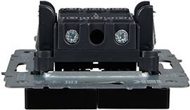 выключатель 2-клавишный IEK ВС10-2-0-БрЧ Brite - вид сбоку