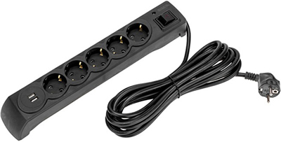 фильтр сетевой 5-местный 5м Kranz 13-4703 - внешний вид