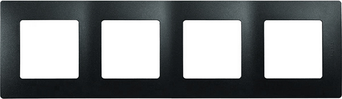 рамка 4-постовая Legrand Etika 672584 - внешний вид