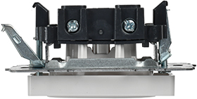 розетка 1-местная IEK РС10-1-0-БрБ Brite - вид сбоку