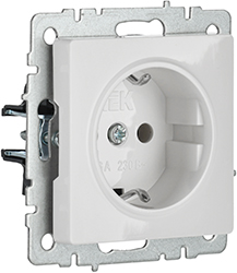 розетка 1-местная IEK РС11-1-0-БрБ Brite - внешний вид