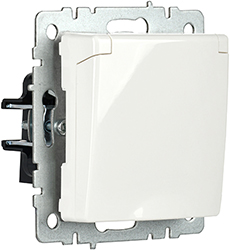 розетка 1-местная IEK РСбш10-3-БрБ Brite - внешний вид