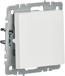 выключатель 1-клавишный самовозвратный IEK ВС10-1-4-БрБ Brite - внешний вид