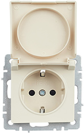 розетка 1-местная IEK РСбш10-3-БрКр Brite - внешний вид