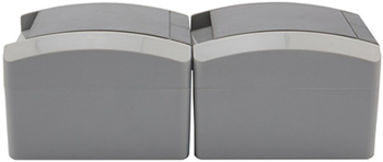 розетка 2-местная вертикальная Kranz KR-78-0616 Industrial - вид сбоку