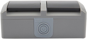 розетка 2-местная горизонтальная Kranz KR-78-0614 Industrial - внешний вид сбоку