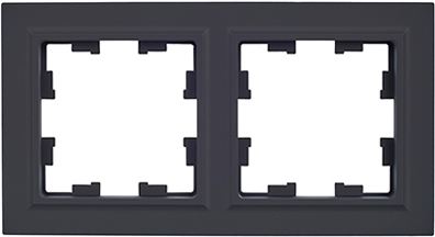 рамка 2-постовая IEK РУ-2-БрГ Brite - внешний вид