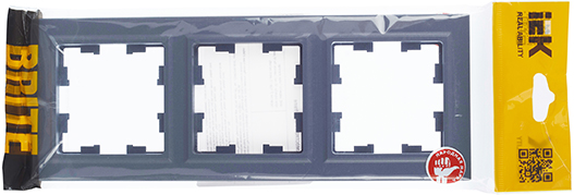 рамка 3-постовая IEK РУ-3-БрМ Brite - упаковка