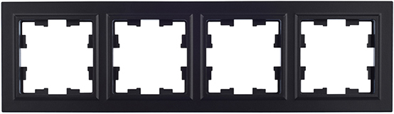 рамка 4-постовая IEK РУ-4-БрЧ Brite - внешний вид