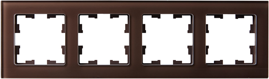 рамка 4-постовая IEK РУ-4-2-БрТБ Brite - внешний вид