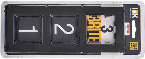 рамка 3-постовая IEK РУ-3-2-БрЧ Brite - упаковка