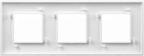 рамка 3-постовая DKC Avanti, цвет белое облако, - вид сзади