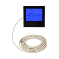 Терморегулятор теплого пола скрытая 16А программируемый черный Rexant WiFi сенсор