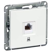 Вессен59 белый розетка RJ45 скрытая 1-ая  