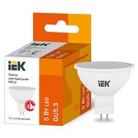 купить Лампа свд 220В GU5.3 5Вт 3000К 450лм MR16 матовая IEK  в Иванове Лампа свд 220В GU5.3 5Вт 3000К 450лм MR16 матовая IEK