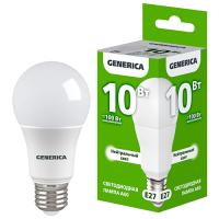 Лампа светодиодная 220В Е27 10Вт 4000К 1000лм стандарт A60 матовая GENERICA (IEK) 