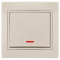 купить Мира выключатель скрытая бежевый 1кл 10А с подсветкой IP20  в Иванове Мира выключатель скрытая бежевый 1кл 10А с подсветкой IP20