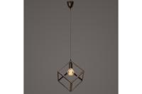 купить Светильник подвесной (люстра) 1*60Вт E14 венге Куб в Иванове Светильник подвесной (люстра) 1*60Вт E14 венге Куб