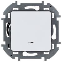 купить Инспириа белый выключатель 1кл с подсветкой скрытая 10А IP20  в Иванове Инспириа белый выключатель 1кл с подсветкой скрытая 10А IP20