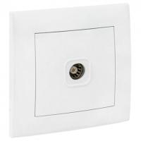 купить Валенсия белый розетка TV оконечная скрытая 1-ая  в Иванове Валенсия белый розетка TV оконечная скрытая 1-ая