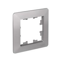 купить Atlas Design AIR алюминий/дымчатый черный рамка 1-ая универсально  в Иванове Atlas Design AIR алюминий/дымчатый черный рамка 1-ая универсально