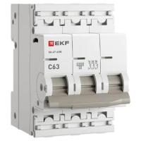 Автомат 3Р 63А C 4,5кА ВА47-63N EKF PROxima 