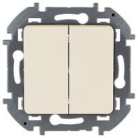купить Инспириа слоновая кость выключатель 2кл скрытая 10А IP20  в Иванове Инспириа слоновая кость выключатель 2кл скрытая 10А IP20