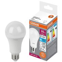 Лампа светодиодная Е27 20Вт 6500К 1600лм стандарт А70 матовая  Osram LED Value